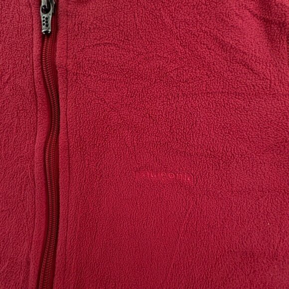 Patagonia Women’s Jacket Adult Fleece Red Hooded Small Full Zip W/ Logo, Pockets - Picture 7 of 16